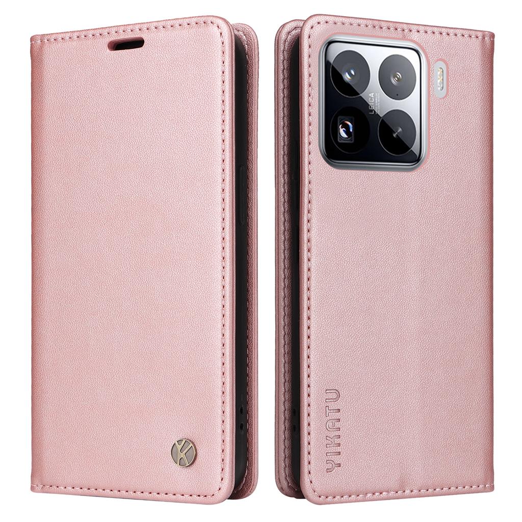 YIKATU YK-001 For Xiaomi 15 Pro Case Stand Leather Phone Cover Strong Magnetic Closure