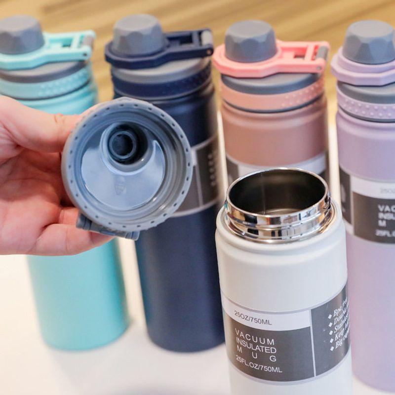 304 Stainless Steel Large Capacity Vacuum Cup Space Bottle New Year Student Outdoor Portable Satchel Sports Water Bottle