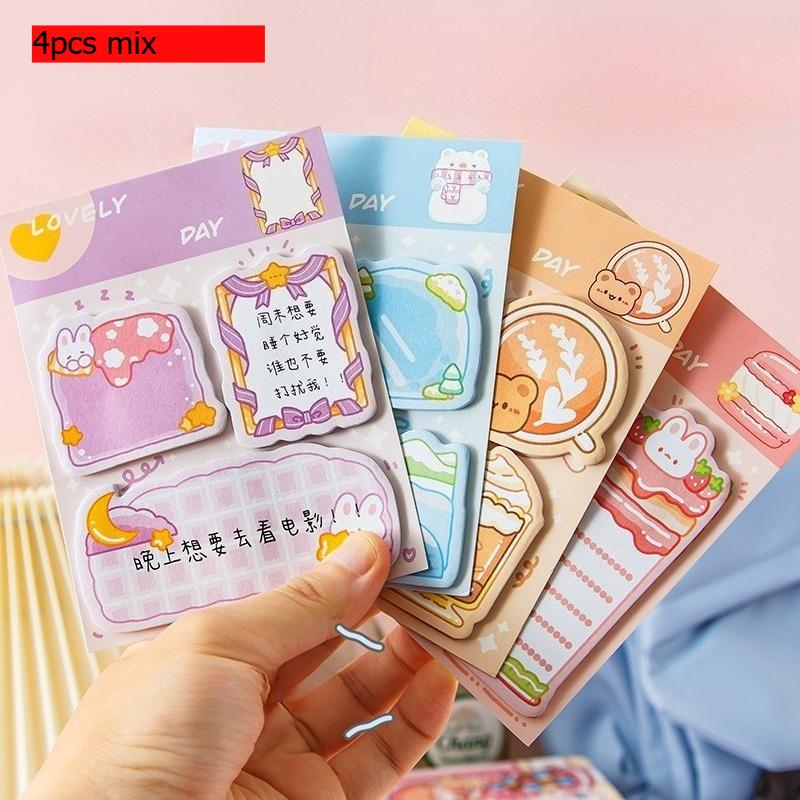 Gift Cartoon Creative Combination Handbook High Looking Note Paper Cute N Times Stickers Decorative Message Lovely Memo Pad