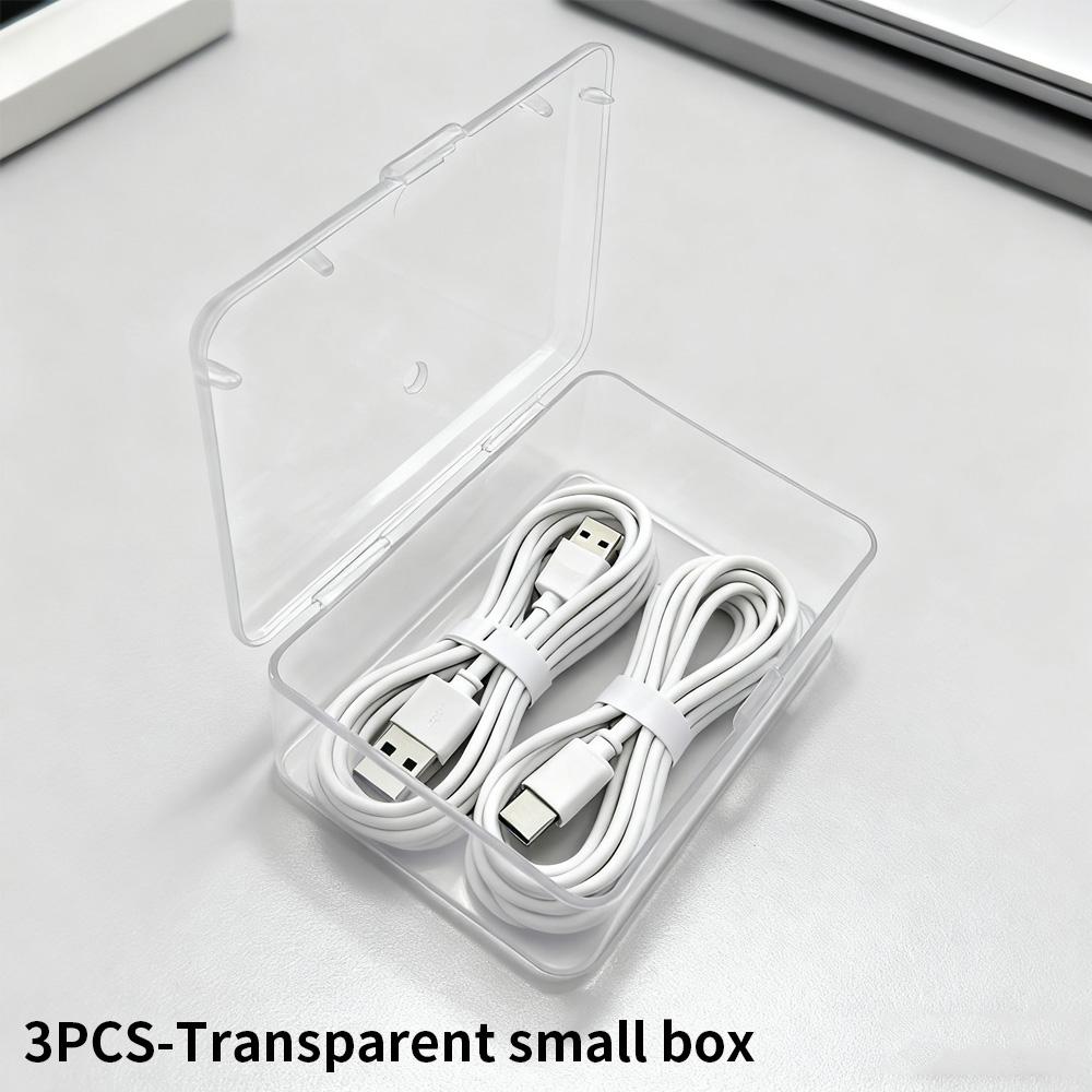 

12/6/3PCS Cable Organizer Set Durable Plastic Storage Box for Charging Cords Mobile Devices Office Supplies S