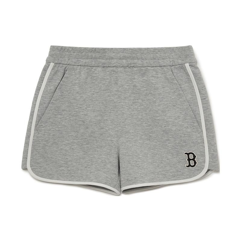 MLB New York Yankees American Vintage Logo Gestickt Gerade Beine Lässige Shorts Damen Shorts Grau 3FSPB0233-43MGS