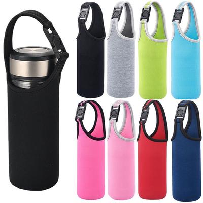 1 stück 750 ml Sportwasserflaschenbeutel Isoliertasche Neoprenhülle Tragetasche Für Glasflaschen Tragbare Tassentasche