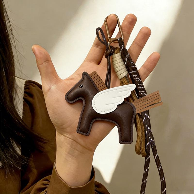 Trendy MIU-Style Horse Bag Charm & Phone Case Accessory - Year of the Horse Car Keychain