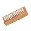 Nylon Bristles Wooden Manicure Brush Double Sided Design Cuticle Cleaning Brush  Nail Gap Cleaning