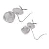 2pcs Mesh Tea Ball Stainless Steel Tea Strainer with Long Hook Chain for Spice Soup Tea Herbs Diameter: 4.5cm   1.8in+