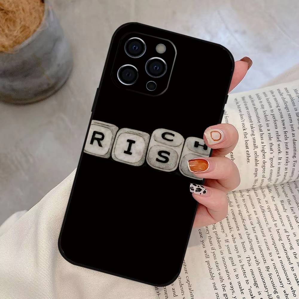 Day Trader Trading RISK RICH Phone Case Silicone Soft For IPhone 17 16 15 14 13 12 11 X XR Plus Pro Max Plus