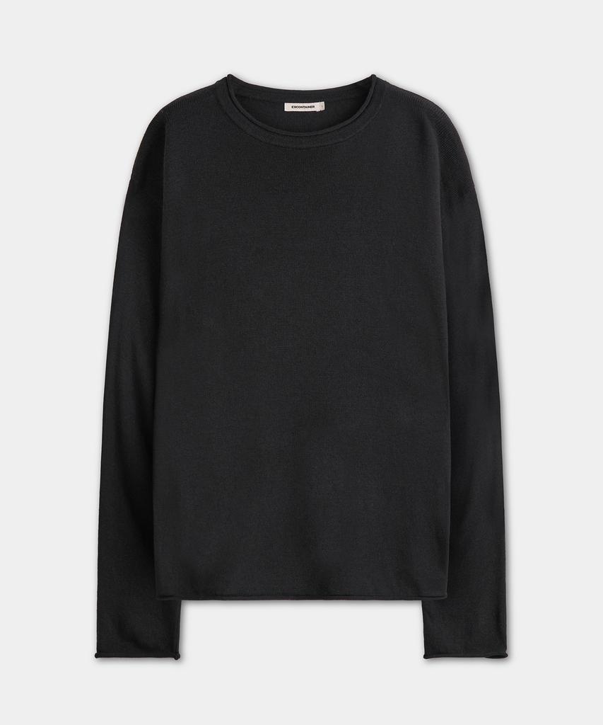 EXCONTAINER Rolling Crop Knit (Black)