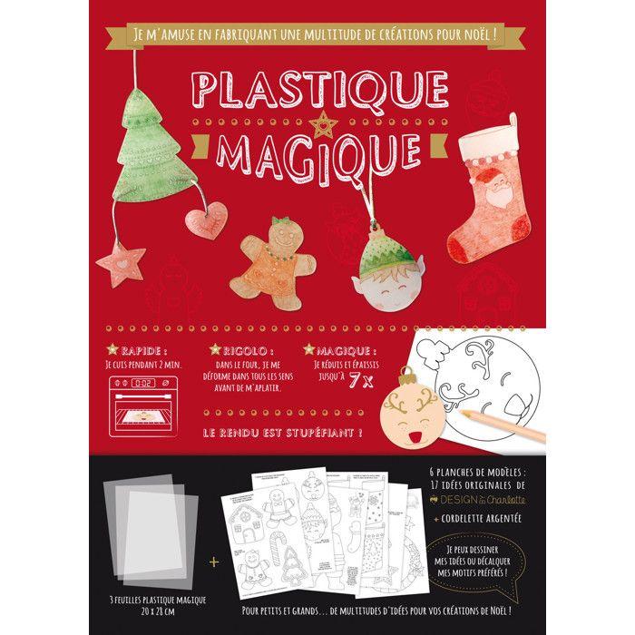 Kit Plastique magique translucide Noël Tradition x3