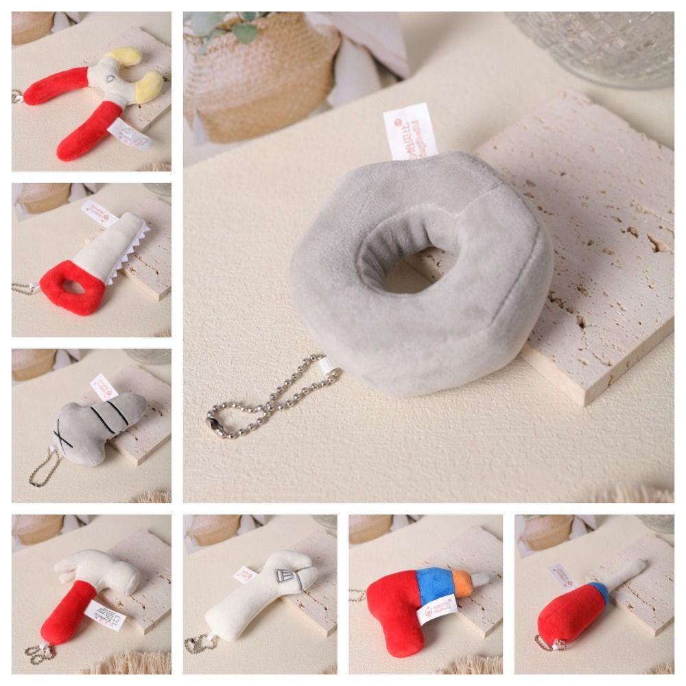 

Plush Stuffed Electric Drill Pendant Soft Screwdriver Keyring Bag Hanging