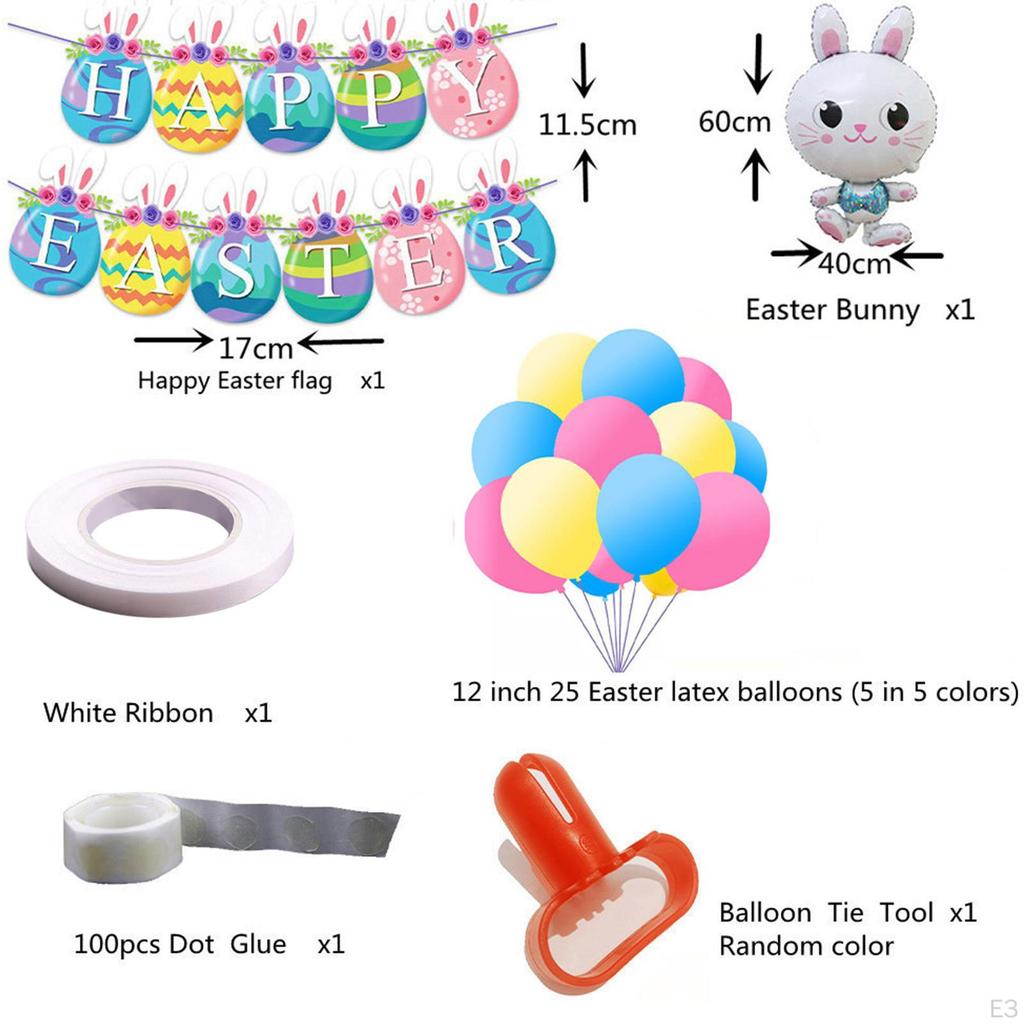 Easter Balloon Kit, Home Decor Background Decoration for Holiday Wedding Classroom
