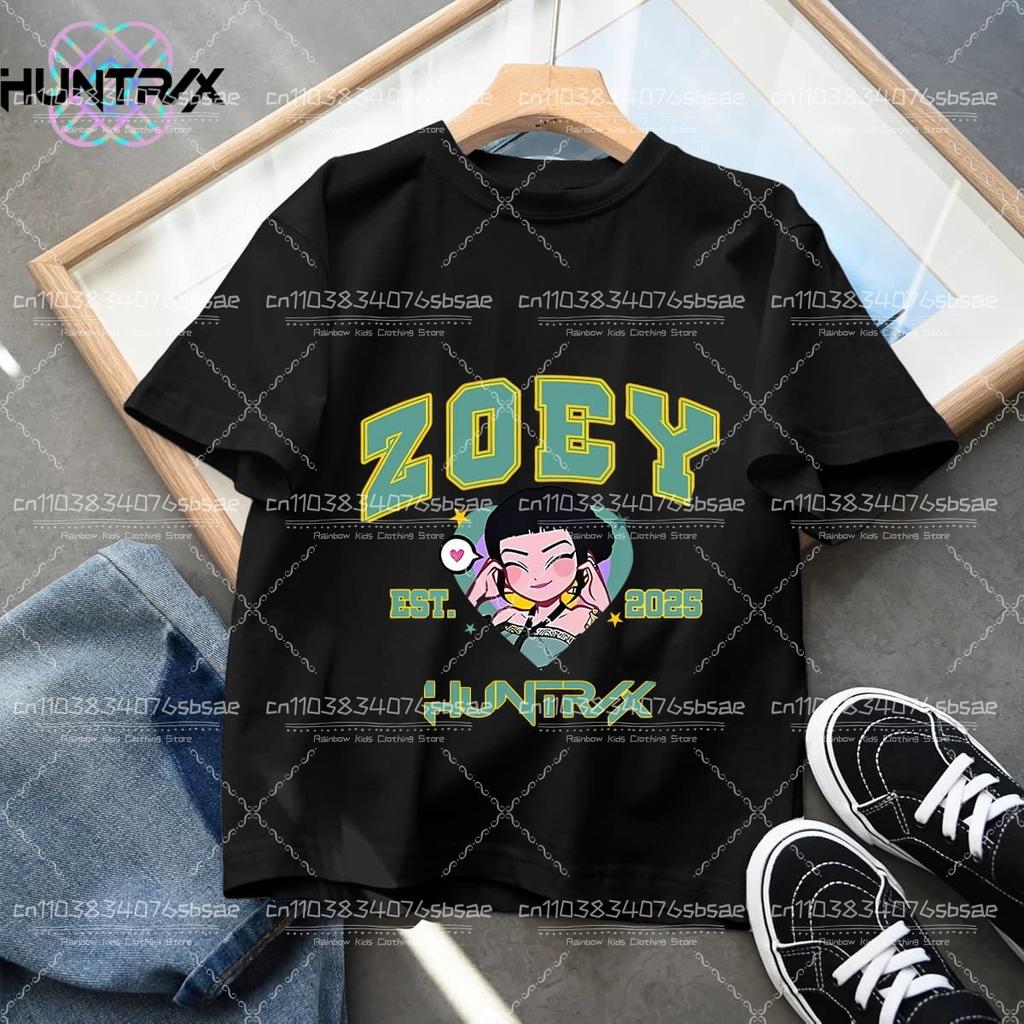 Saja Chlapecké tričko Anime Kpop Lovci démonů Dětská trička Dětské oblečení 2025 Nové Letní Ležérní Chlapci Dívky Topy s krátkým rukávem