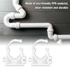 20pcs 16202532mm PPR Water Pipe Clamp Gas Pipe Fixed Buckle with Screws (16mm)