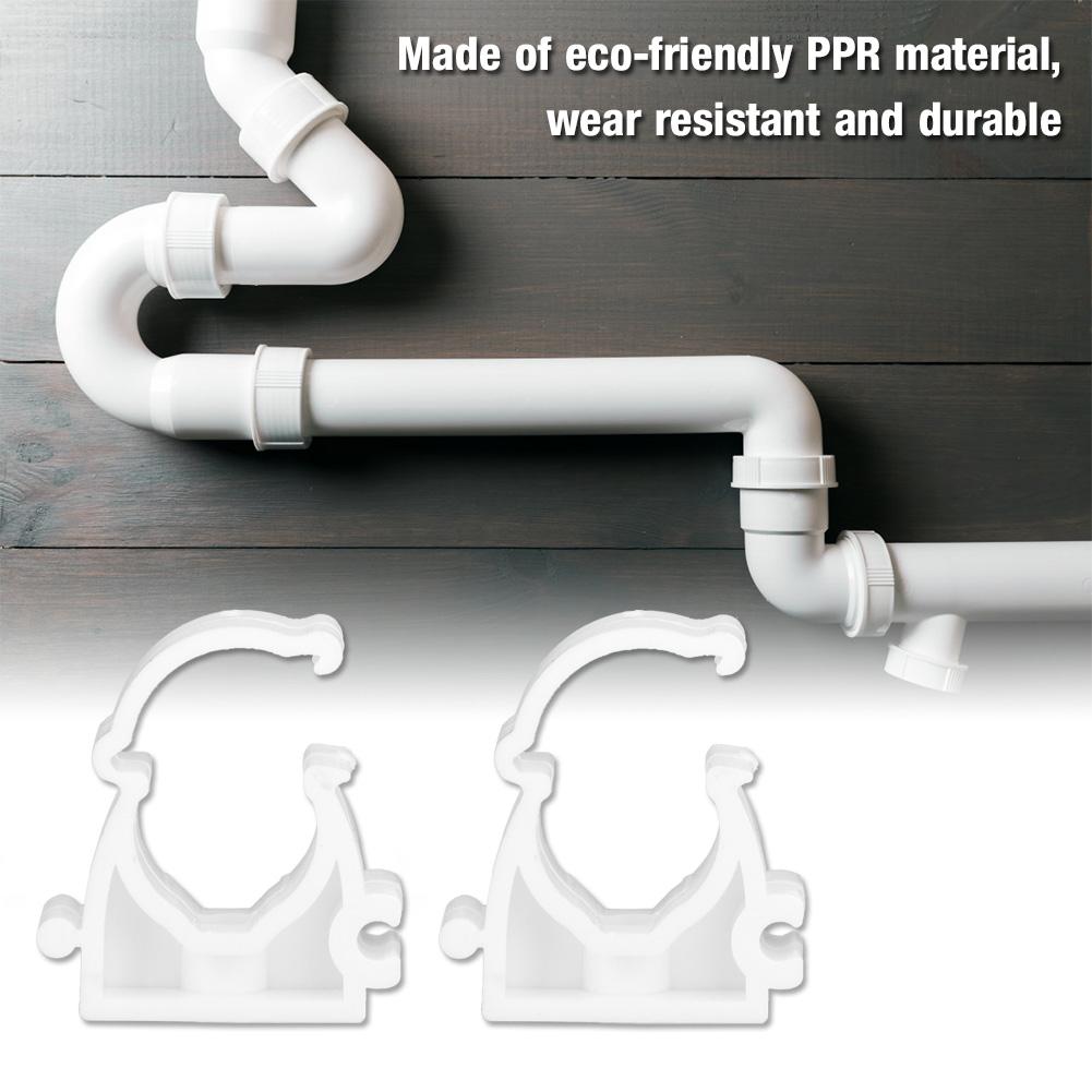 20pcs 16202532mm PPR Water Pipe Clamp Gas Pipe Fixed Buckle with Screws (16mm)
