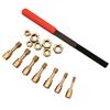15Pcs High Hardness Thread Restoration Tool Rethreading Repair Tool Set Thread Chaser Repair Kit with Storage Case