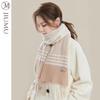 JIUMU Women's Autumn/Winter Plaid Scarf