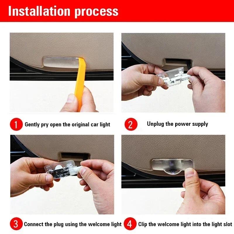Car HD Doors Welcome Light Led Projector Lamp Auto Accessories For Lexus GS IS LS500h ES260 ES300h RX350h NX260 UX260 LM LC RZ45