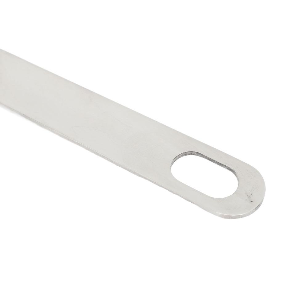 Silicone/Steel Handle Long Handle Spoon 304 Rustless Dinner Scoop Soup Ladle  Buffet Serving Steel Handle