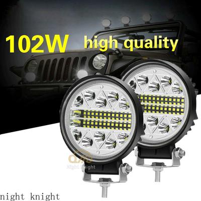 2 adet süper parlak 102W LED çalışma ışığı araba kamyon için uygundur ATV SUV DC Led far Off-road araç araba LED ışık 12V/24V