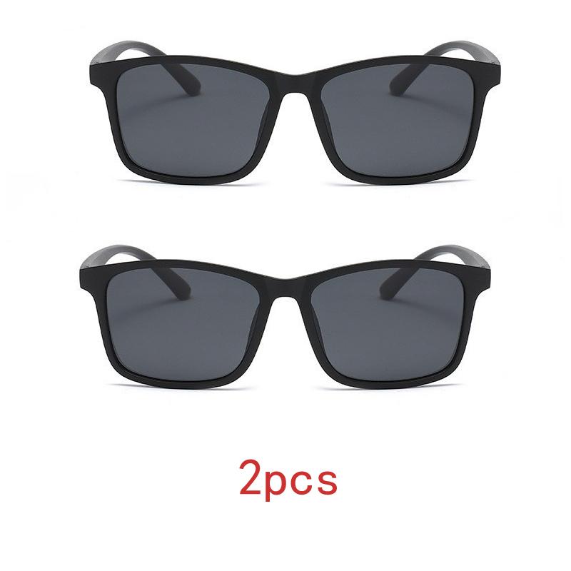 1PC Luxury Men Polarized Sunglasses Vintage Square Ultra Light TR90 Frame Driving Fishing Sun Glasses For Man UV400 Eyewear