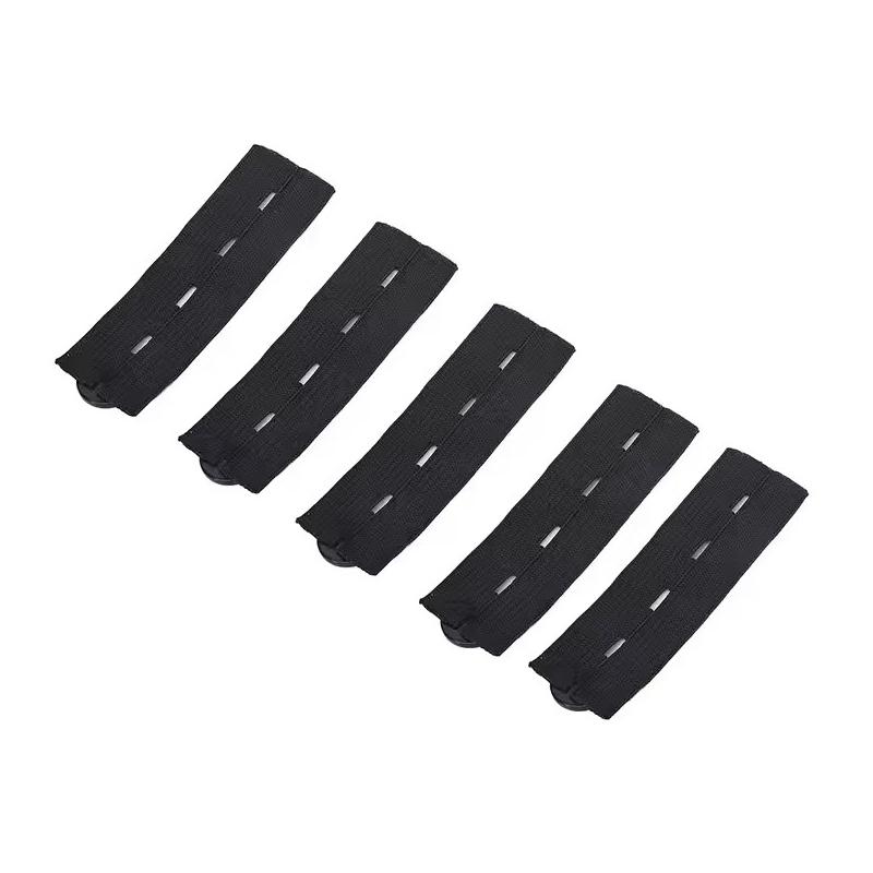 

Unisex Waist Band Tight Trousers Jeans Skirts Maternity Button Hooks Garment DIY Sewing Supplies Black 5pcs Pant Extender Belt