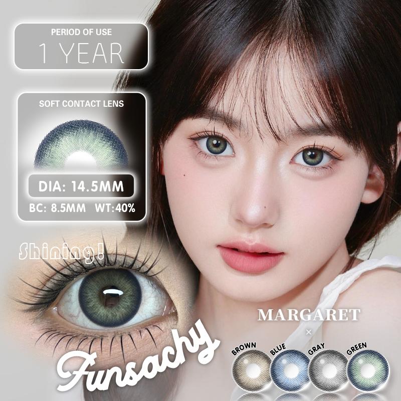 FUNSACHY Colored Lenses 1pair Brown Natural Eye Makeup Contacts Gray Pupils Blue Green Lens Yearly Fashion Cosmetics SoftLens