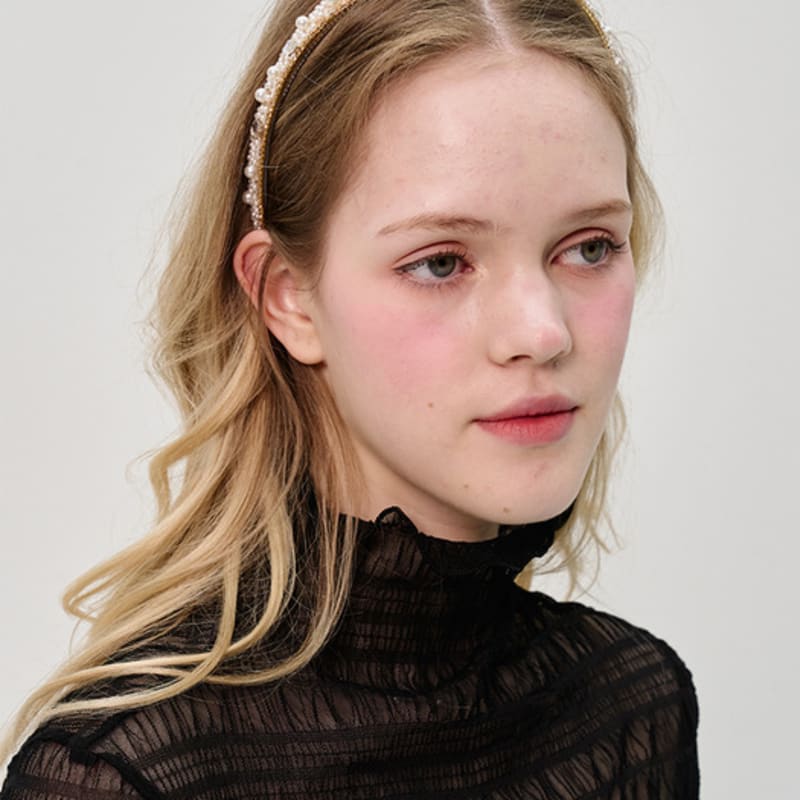 SORRY TOO MUCH LOVE Pearl Snow Princess Hairband_Ivory