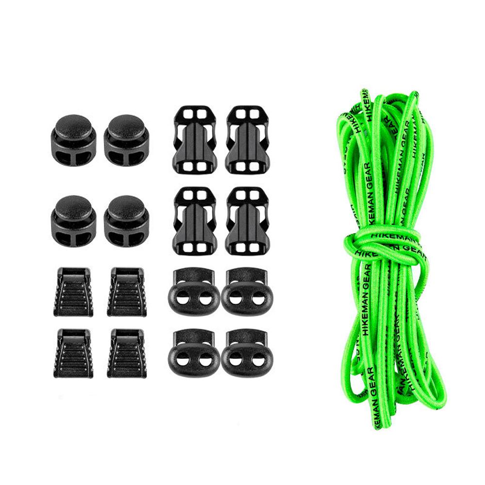 

Outdoor Backpacks Expansion Buckle Set DIY Elastic Rope Camping Sports Mountaineering Bag Modification Rope Buckle for Climbing зелений