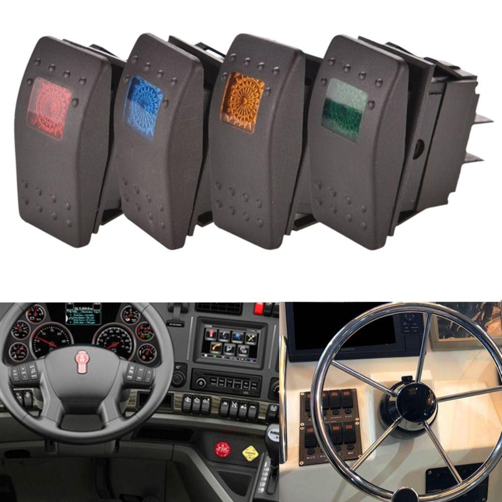 DPST Marine Rocker Switch SPST Waterproof Rocker Switch Light Bar Toggle Switch Button  For Marine