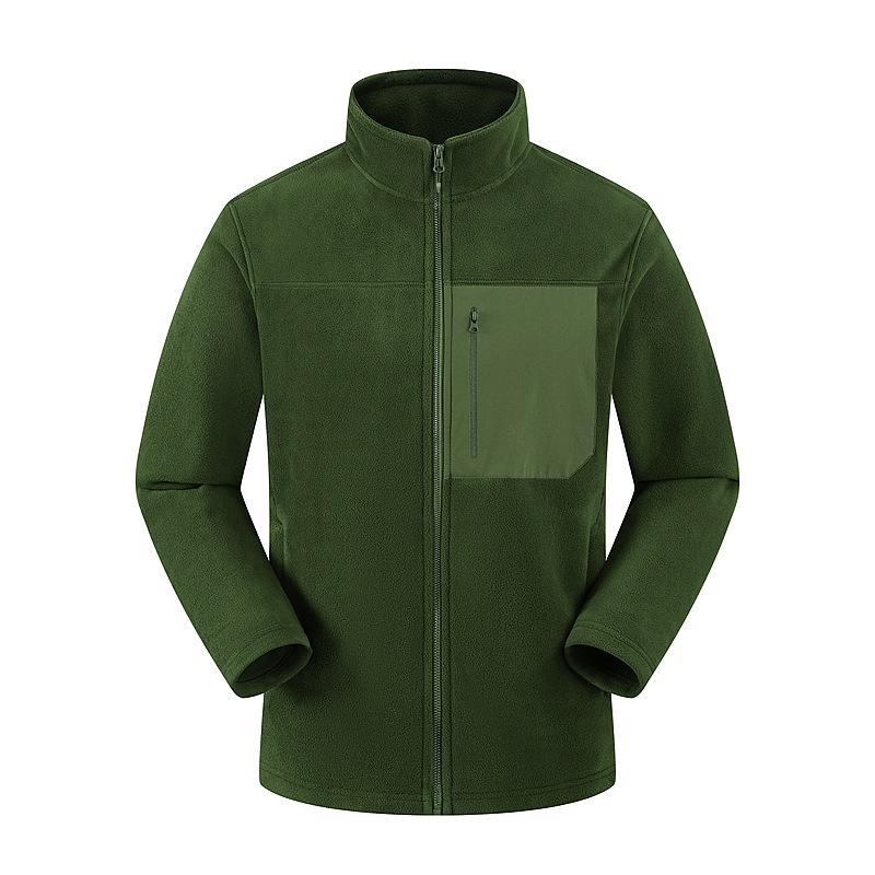 

Теплая флисовая куртка для женщин, флисовая куртка для осени и зимы XXXXL зелёный