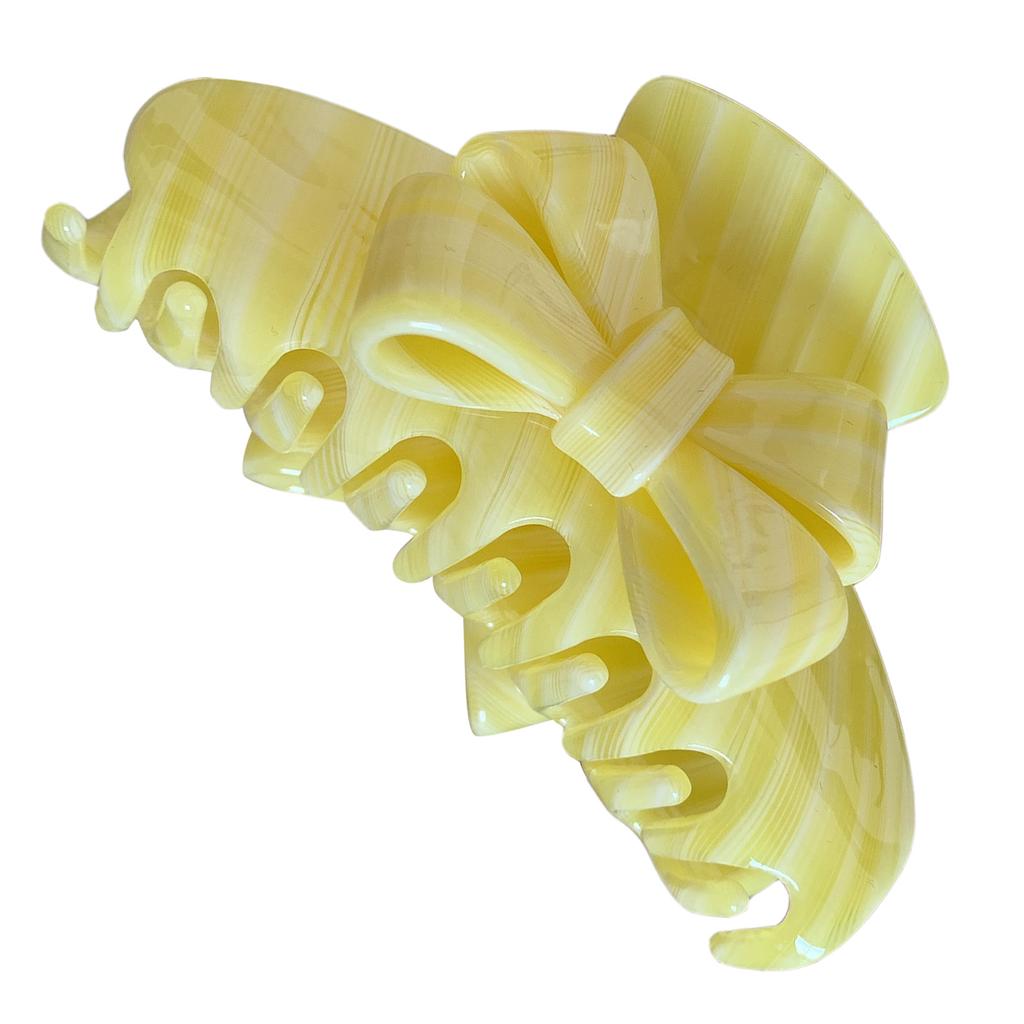 Sweet Bowknot Hair Claw Clips Large Hair Gripper Nonslip Elegant Hair Accessory for Women Lady Girls Thin Thick Hair