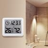 Mini-Hygrometer Digitales Thermometer mit LCD-Anzeige mit Uhr für Schlafzimmer Büro