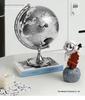 Astronaut Boy Globe Ornament: Luxurious Birthday Gift & Decorative Piece for Living Room or Wine Cabinet.