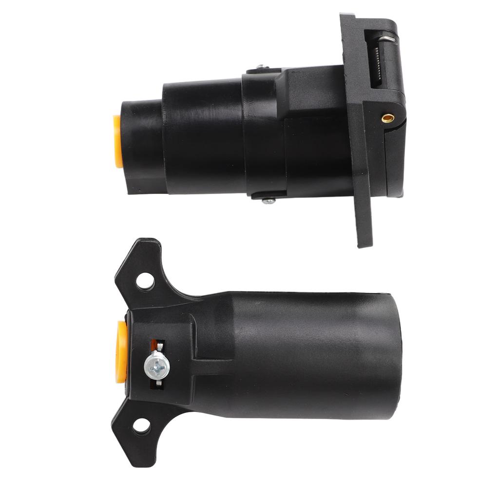 Conector de remorcă rotund cu 7 pini, mușcă femelă, adaptor de cablare, mufă cu 7 căi, kit de conectori de îmbinare pentru RV