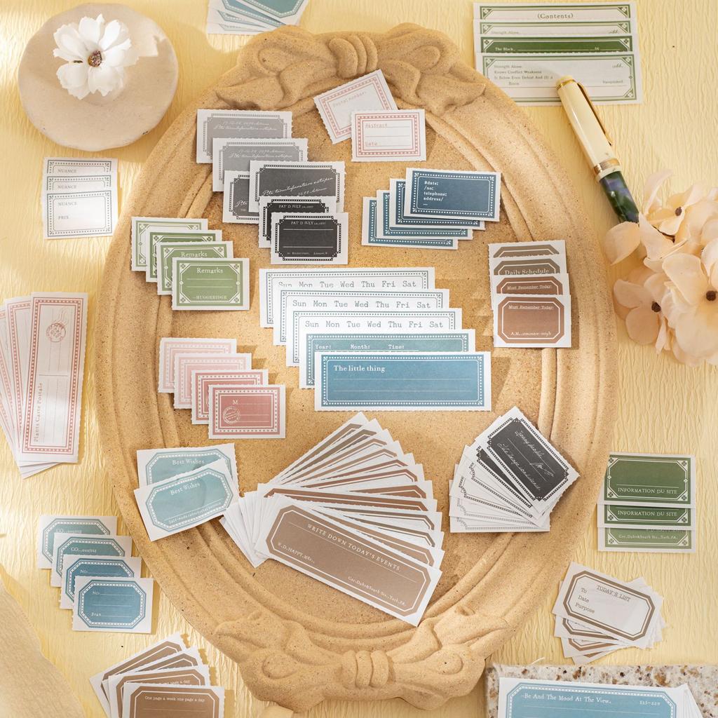 30pcs Basic Border Papers, Journal Background Supplies, DIY Scrapbooking Base Layers