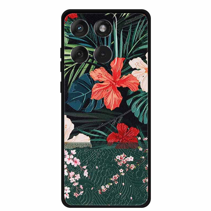 3D Emboss Flower Case For Moto Edge 60 60s Stylus Pro 5G Soft Silicone Bumper Phone Cover For Motorola Edge 60 Fusion 60 s Funda