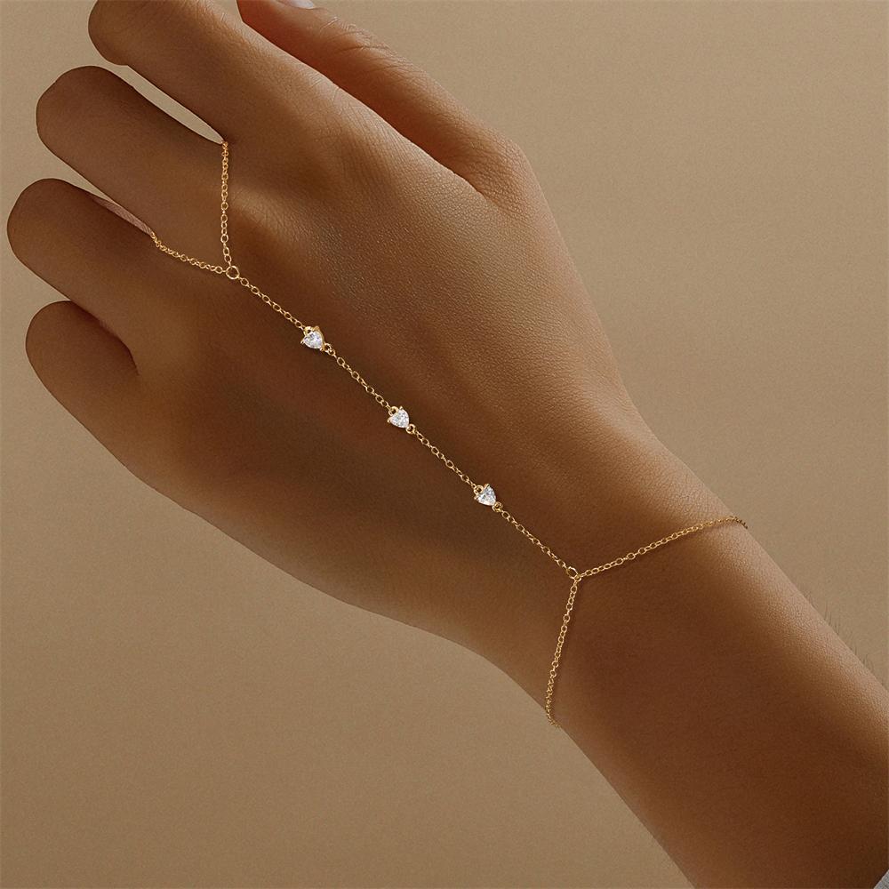 CANNER 925 Zilver Sprankelende Handketting Armbanden Voor Vrouwen INS Geometrische CZ Achtpuntige Ster Armbanden Fijne Sieraden