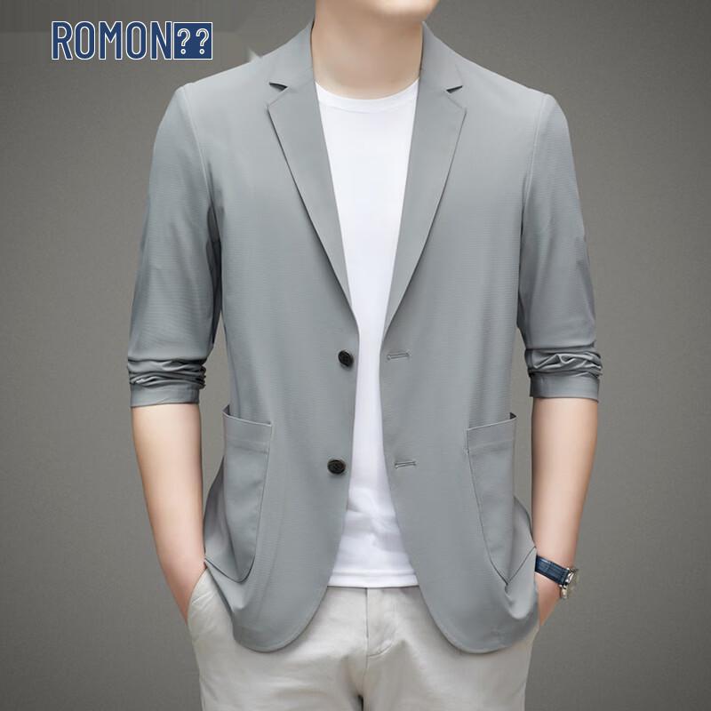 ROMON Men's Ice Silk Sun Protection Blazer