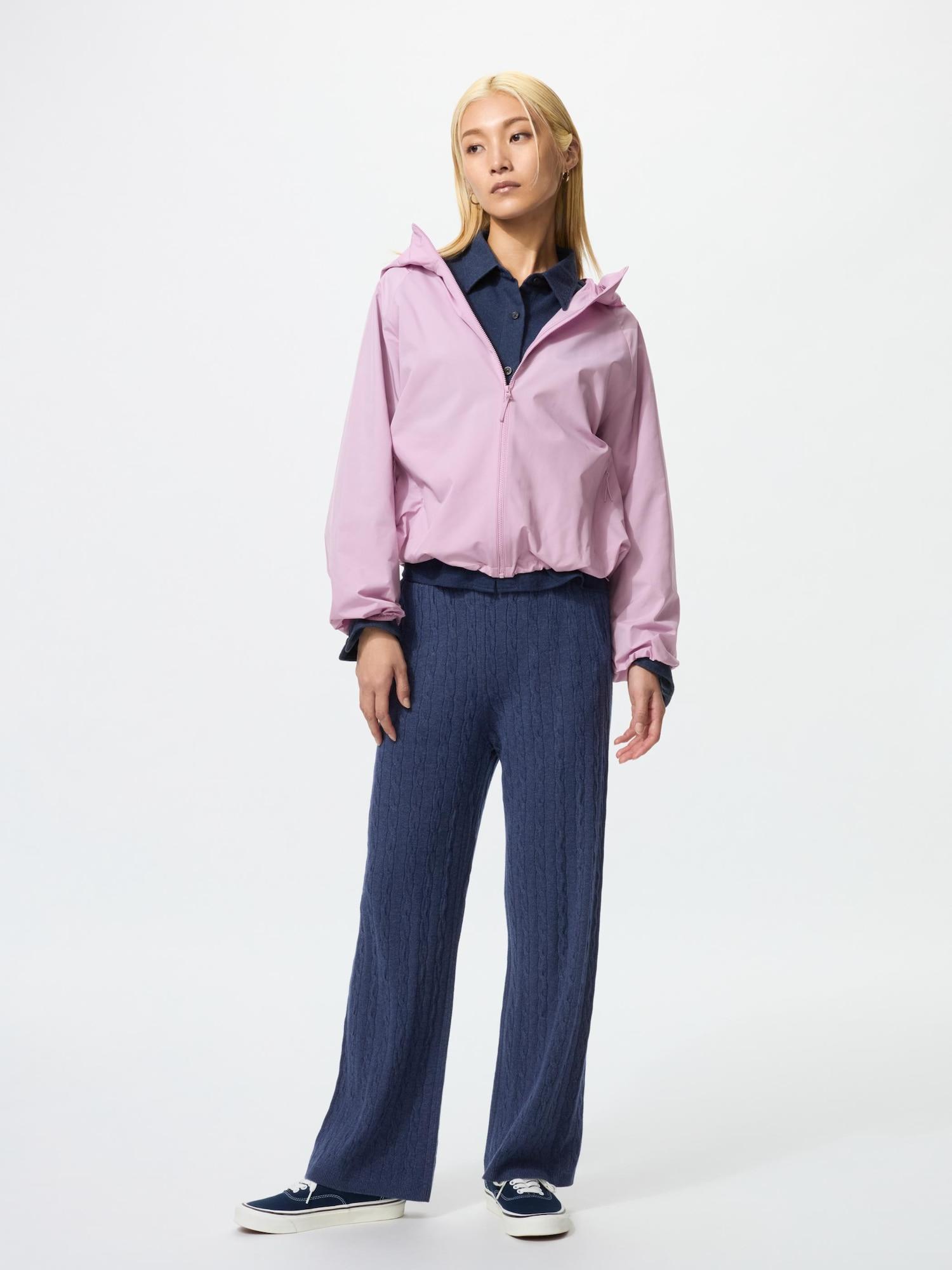 

Uniqlo Вязаные брюки с косами, можно стирать 68 BLUE/XS