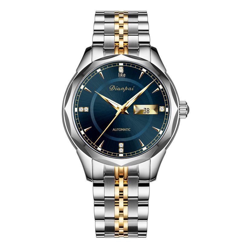 

Dianpai Men s Automatic Dual-Calendar Luminous Waterproof Watch