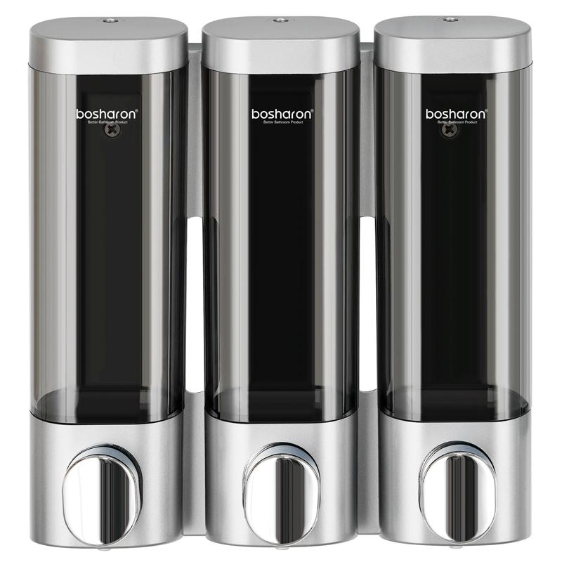 Bosharon High Quality Abs Plastic Refillable Wall Mount Soap Dispenser Hotel Manual Liquid Soap Dispenser Sink Soap Dispenser