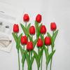 5Pcs/1Pc Luxury Latex Tulips Artificial Flowers Realistic Real Touch Hand Bouquet 41CM Simulated Bouquet For Wedding Home Decor