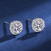 Tancise 925 Sterling Silver Moissanite  Zircon Earrings Drop Earrings For Women Wedding Party Gifts