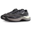 Fila Fusso Icona Fabric Top Layer Cowhide Two Layer Suede Leather Fashion Sports Low Top Casual Shoes Men Sneaker Black Gray F12M213113FBT