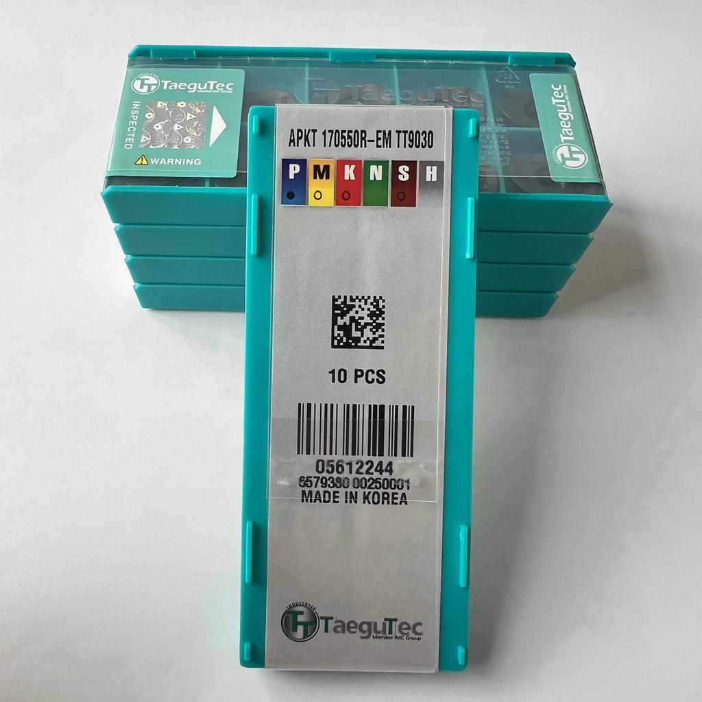 TaeguTec / APKT170550R-EM TT9030 /Original Genuine CNC Alloy Blade 10 PCS