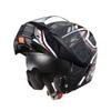 OGK Kabuto RYUKI ENERGY Motorcycle Helmet System, Flat Black/Red (Size: L)