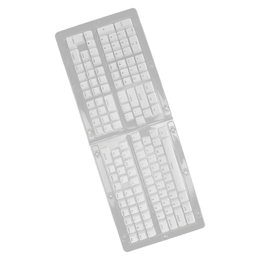 132 Key PBT Keyboard Keycaps OEM Height Secondary Injection Molding   Combination Matte Keycaps for Mechanical Keyboard