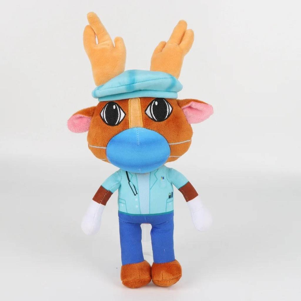 New Animal Hospital Plush Toy Cartoon Barney Dr. Harlow Officer Duckman Plush Doll Anime Peripheral Toys Gifts