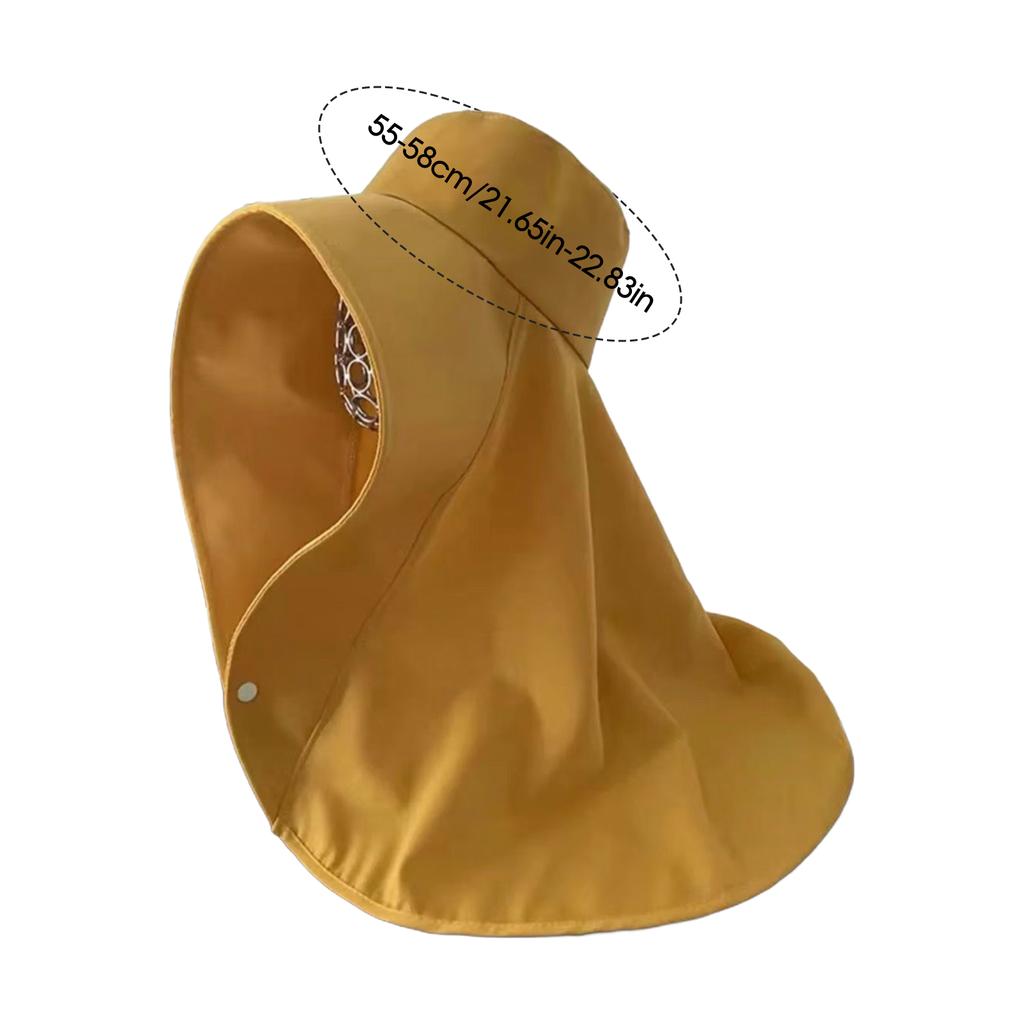 Sonnenschutzhut mit Nackenschutz Einfarbig Atmungsaktiv Breitkrempige Hüte für Reisen Urlaub Strand Spielen