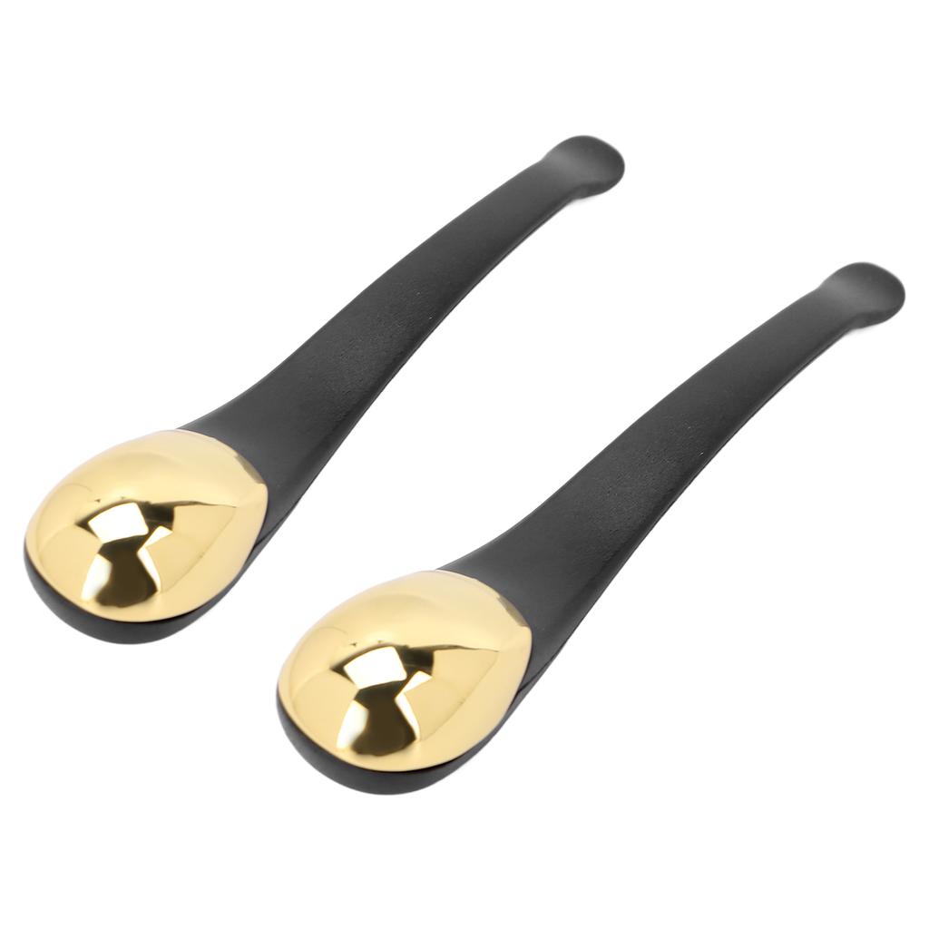 2pcs Eye Cream Applicator Spatula Metal Face Eye Massage Tool Stick for Dark Circle Puffiness Reduction