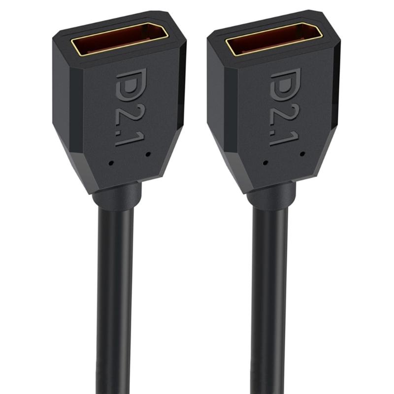 2.1 Extension Cable 16K@30Hz 8K@120Hz 4K@240Hz Female to Female 52Gbps Bandwidth for Gaming Video Output